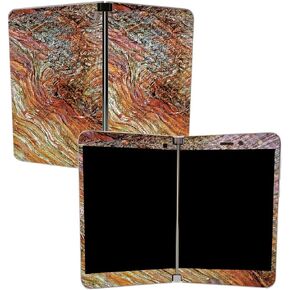MIGHTY SKINS MightySkins Carbon Fiber Skin for Microsoft Surface Duo - Dead Wood | Protective, Durable Textured Carbon Fiber Finish | Easy to Apply, Remove, and Change Styles | Made in The USA