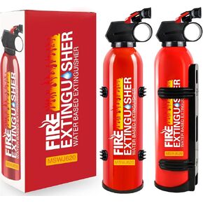 Fire Extinguisher for Boat - 2 Pcs House Fire Extinguisher with Bracket, 620ml Portable Car UTV Fire Extinguisher Kit, Class A B C K Small Water-Based Fire Extinguishers for Truck/Kitchen/RV/Apartment