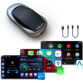 AIR Android 9.0 Multimedia Video AI Box, MTK Processor, Wireless CarPlay & Android Auto Adapter to All Your Favorite Streaming Apps, Disney+, Hulu, YouTube, Netflix, Live Sports and More!