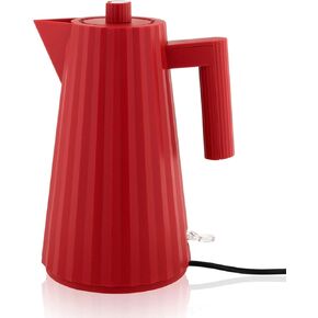 غلاية كهربائية Alessi MDL06R/USA Plisse من الراتنج الحراري، باللون الأحمر. المكونات الأمريكية. in Kuwait