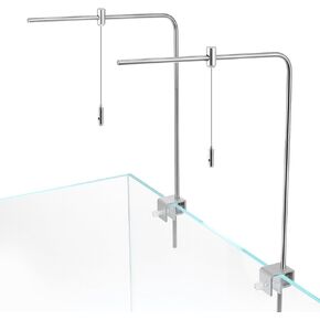 Baluue Fish Fish Lighting Holder for Fish Tank, 1Set Practical Aquarium Light Rack Universal Aluminum Alloy Fish Tank Hanging Bracket () Fish Tank Light Aquarium Stand