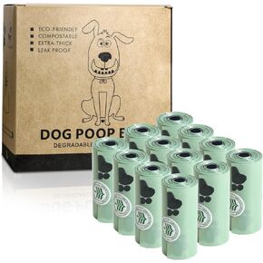 Poop Bags for Dogs, Dog Poop Bags Rolls and Small Trash Bags for Waste Cleanup Extra Thick Doggie Poop Bags for Dog Pooper Scooper Scented Dog Waste Bags for Outdoor Puppy Walking and Travel 180 Count
