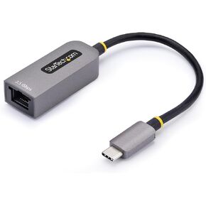 StarTech.com 2.5GbE USB-C to Ethernet Adapter, NBASE-T NIC, USB 3.0 Type-C 2.5/1G Multi Speed Network, Thunderbolt Compatible