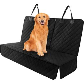 Dog Car Seat Cover, Waterproof & Scratch-Proof Auto Seat Protector for Dogs Kids, Non-Slip Durable Backseat Covers with Side Flaps for Most Vehicles, Car Accessories