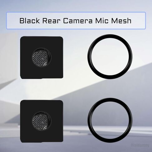 2 Sets for iPhone 13 Black Rear Camera Microphone Mesh Replacement for iPhone13 Antidust Rack Dustproof Rubber Ring with Fix Tool Screwdrivers for A2631 A2633 A2634 A2635 A2482 in Saudi Arabia