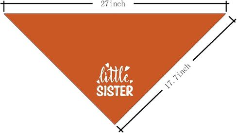 Little Sister Dog Bandana, Pet Dog Gender Revealing Triangle Scarf, Dog Bandana for Small Medium Large Dog, Pink Dog Bandana, Gift for Dog Lover, Funny Cute Dog Bandana (A67) in Kuwait