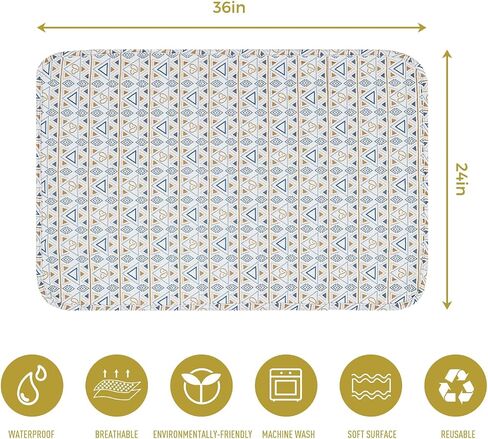 Washable Dog Pee Pads, 2-Pack Absorbent Reusable Puppy Pads, Machine Washable, Soft and Non-Slip Puppy Pads, Waterproof and Leak-Proof Training Mats, Perfect for Crate, Sofa, Playpen, Bed in Kuwait