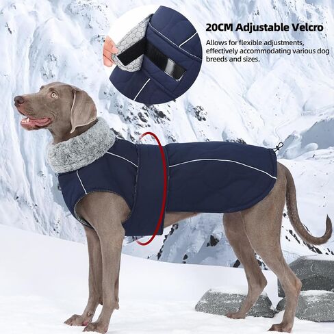 PINA Dog Winter Coat, Dog Winter Jacket with Faux Fur Hood, Warm Dog Coat with Three-Proof Fabric, Gourd Print Dog Winter Vest for Large Dog, Green, 4XL in Saudi Arabia