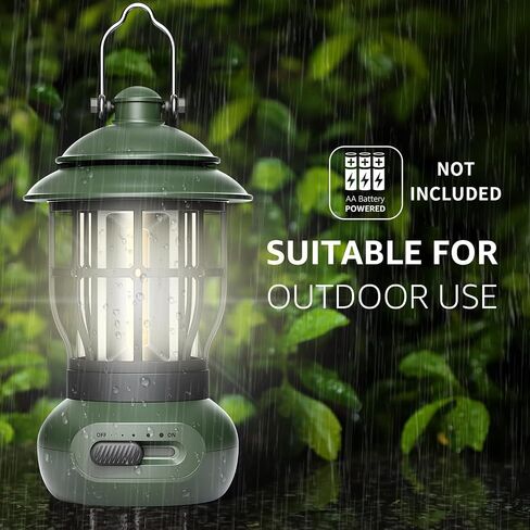 Camping Lamp, COB Lantern for Power Outage, Lantern for Emergency Supplies, Suitable for Indoor and Outdoor, Camping Site, Outdoor Portable Lantern, Black in Saudi Arabia