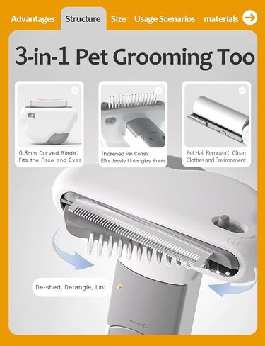 Cat Brush for Shedding, Grooming Tool for Cats, Dogs, Kittens & Rabbits, Removes Loose Fur, Reduces Shedding, and Grooms with Ease, Perfect for Indoor Pets, Gentle and Effective in Saudi Arabia