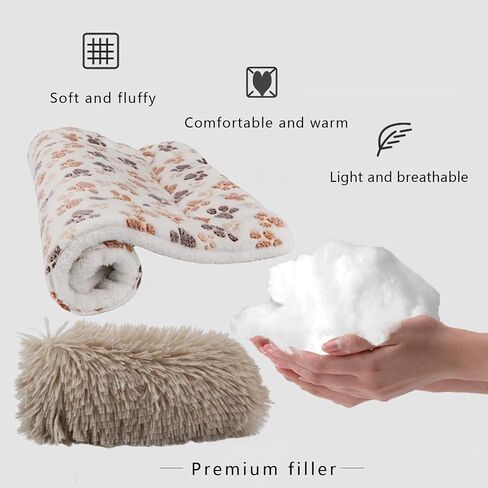 Dog Crate Bed with Calming Dog Pillow for Medium & Large Sized Dog, Fluffy Kennel Mat Machine Washable Dog Crate Furniture for Indoor 27x20inches in Saudi Arabia