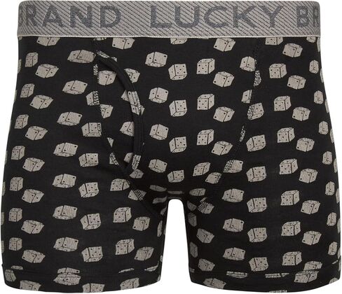ملابس داخلية للرجال من Lucky Brand - سراويل داخلية بوكسر كلاسيكية (6 عبوات) in Kuwait