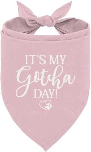 It's My Gotcha Day Dog Bandana, Blue Dog Bandana, Happy Gotcha Day, Dog Adoption Day, Pet Bandanas, Accessories for Dog Lover, Adoption Day Gifts, Pet Scarf (C56) in Saudi Arabia