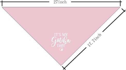 It's My Gotcha Day Dog Bandana, Blue Dog Bandana, Happy Gotcha Day, Dog Adoption Day, Pet Bandanas, Accessories for Dog Lover, Adoption Day Gifts, Pet Scarf (C56) in Saudi Arabia