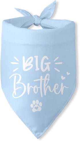 Baby Announcement Dog Bandana Big Sister to My Little Human Gender Reveal Dog Bandana Pet Dog Triangle Scarf Pregnancy Announcement Photo Props Dog Scarf for Large Medium Small Dogs in Saudi Arabia