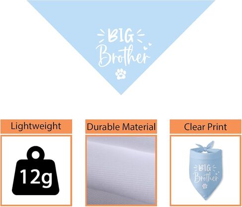 Baby Announcement Dog Bandana Big Sister to My Little Human Gender Reveal Dog Bandana Pet Dog Triangle Scarf Pregnancy Announcement Photo Props Dog Scarf for Large Medium Small Dogs in Saudi Arabia