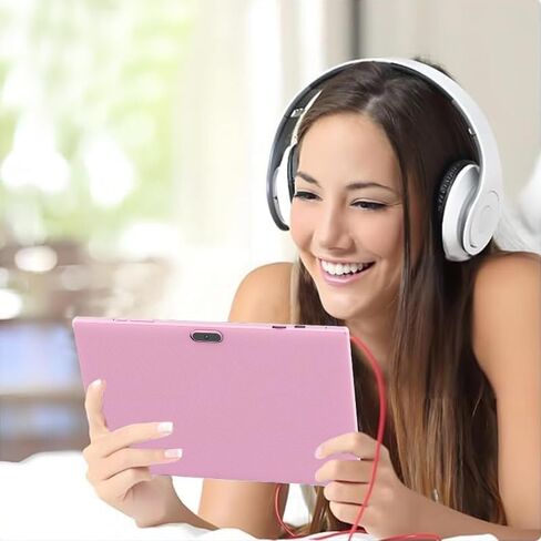 Tablet 10 Inch Tablet, Android 14 Tablets 8GB RAM 64GB ROM 1024GB Expand Tableta 2MP+ 8MP Camera WiFi Tablet Computer 10.1 IN Tablet IPS 10" HD Display 6000mAh Long Battery Life Tabletas (Pink) in Saudi Arabia