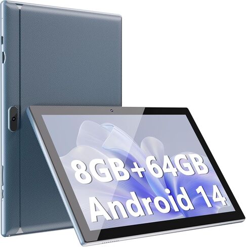 Tablet 10 Inch Tablet, Android 14 Tablets 8GB RAM 64GB ROM 1024GB Expand Tableta 2MP+ 8MP Camera WiFi Tablet Computer 10.1 IN Tablet IPS 10" HD Display 6000mAh Long Battery Life Tabletas (Pink) in Kuwait