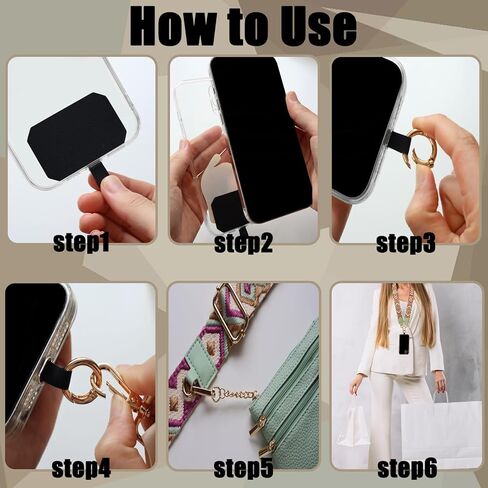 حزام Clip and Go للهاتف مع محفظة حول الجسم، حزام الهاتف مع حقيبة بسحاب، حبل للهاتف الخلوي قابل للتعديل مضاد للسرقة، ملحقات سلسلة الهاتف الخلوي (أخضر) in Kuwait