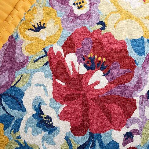 SAFAVIEH Chelsea Collection Area Rug - 3' x 5' Oval, Ivory & Rose, Handmade French Country Floral Wool, Ideal for High Traffic Areas in Living Room, Bedroom (HK219A) in Kuwait