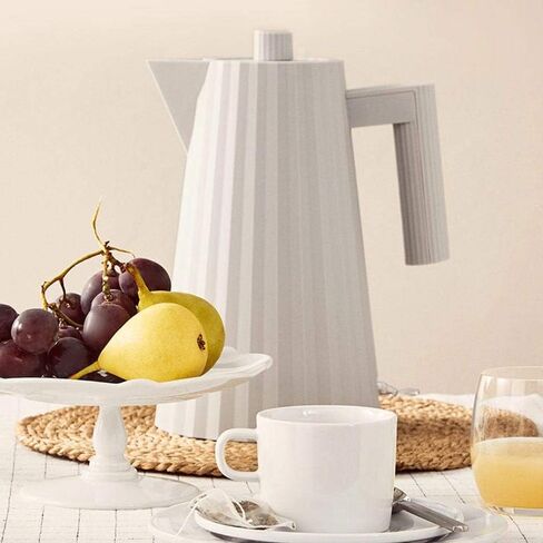 غلاية كهربائية Alessi MDL06R/USA Plisse من الراتنج الحراري، باللون الأحمر. المكونات الأمريكية. in Kuwait