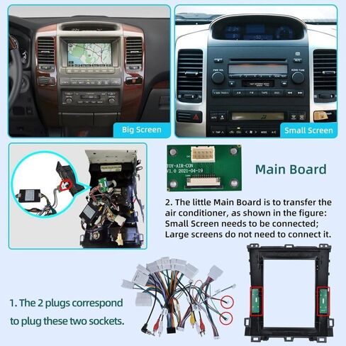 راديو ستيريو للسيارة 9.7 بوصة يعمل بنظام Android 13.0 لسيارة Lexus GX470 2002 2003 2004 2005 2006 2007 2008 2009 مع جهاز استقبال راديو Carplay Android Auto مزدوج Din GPS ملاحة بلوتوث[2+32G] in Kuwait