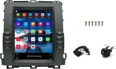راديو ستيريو للسيارة 9.7 بوصة يعمل بنظام Android 13.0 لسيارة Lexus GX470 2002 2003 2004 2005 2006 2007 2008 2009 مع جهاز استقبال راديو Carplay Android Auto مزدوج Din GPS ملاحة بلوتوث[2+32G] in Kuwait