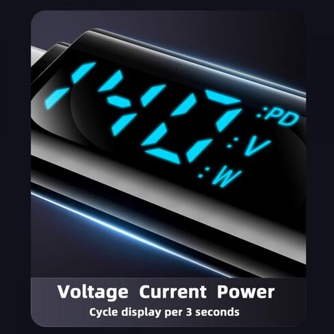 CY Adapter Transparent Type-C Smart LED Display USB-C Female to Female Extension Adapter USB4.0 40Gbps 140W Current Voltage Monitoring Tester Detector in Kuwait