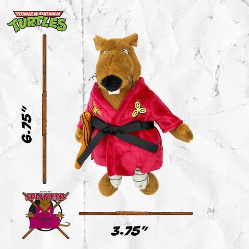 Teenage Mutant Ninja Turtle Official Merchandise | TMNT Toys Squeaky Plush Dog Toy | Stuffed Animal Turtle Squeaks for Interactive Play | 4-Pack Donatello, Michelangelo, Raphael, & Leonardo in Saudi Arabia