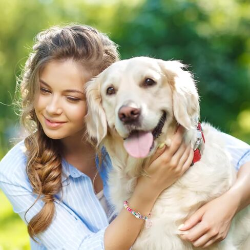 Dog Memorial Gifts for Loss of Dog, Pet Memorial Gifts for Dogs, Dog Passing Away Sympathy Gift, Rainbow Bridge Pet Memorial Bracelet for Men Women Who Loss of Dog Cat, Loss of Dog Sympathy Gift in Saudi Arabia