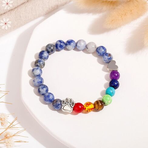 Dog Memorial Gifts for Loss of Dog, Pet Memorial Gifts for Dogs, Dog Passing Away Sympathy Gift, Rainbow Bridge Pet Memorial Bracelet for Men Women Who Loss of Dog Cat, Loss of Dog Sympathy Gift in Saudi Arabia