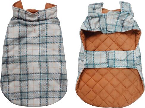 Riding Jacket for Dogs, Cider Plaid,Medium in Kuwait