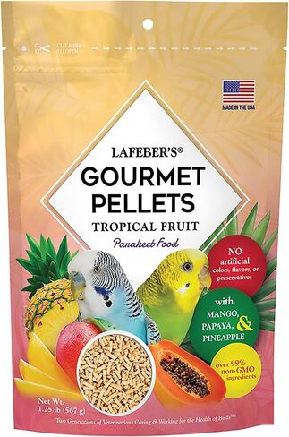 LAFEBER'S Parakeet Pellets (Tropical Fruit, 1.25 Ib Pack of 2) in Kuwait
