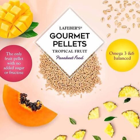 LAFEBER'S Parakeet Pellets (Tropical Fruit, 1.25 Ib Pack of 2) in Kuwait
