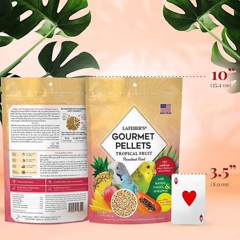 LAFEBER'S Parakeet Pellets (Tropical Fruit, 1.25 Ib Pack of 2) in Kuwait