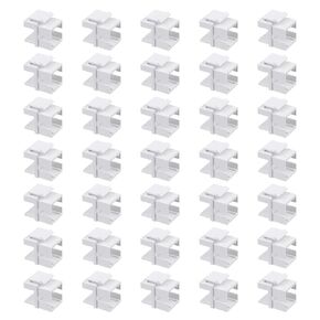 35 pcs Fiber Optic Coupler Keystone Jack Wall Plate Insert for Duplex LC or Simplex SC Fiber Optic Couplers (Couplers not Included)