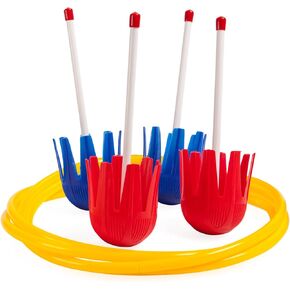 Champion Sports QS1 Wooden Ring Toss Set,Classic