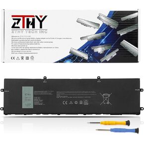 ZTHY 87Wh DWVRR Laptop Battery Replacement for Dell Alienware x17 R1 R2 Alienware x15 R1 R2 Inspiron 16 7620 2-in-1 Series Notebook 0017GN 0NR6MH 817GN 11.4V 7250mAh 6-Cell