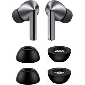 ALXCD Foam Ear Tips Compatible with Galaxy Buds 3 Pro SM-R630N, S/M/L/XL 4 Pairs Soft Memory Foam Earbuds Tips, Compatible with Galaxy Buds 3 Pro SM-630N 4 Pairs SMLXL
