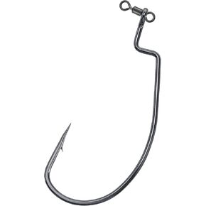 Dr.Fish 30 Pack Drop Shot Swivel Hooks EWG Hooks Bass Fishing Hook Freshwater Drop Shot Rig Hooks Soft Plastic Worm Swimbait Hooks