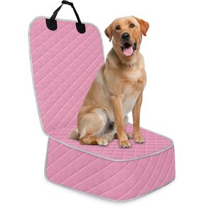 Tuwubi غطاء مقعد الكلب الأمامي، أغطية مقاعد السيارة المقاومة للماء للكلاب، أغطية مقاعد كرسي الكابتن المقاومة للخدش، حماية كاملة لمقعد السيارة للحيوانات الأليفة لشاحنة SUV MPV سيدان (S، أسود، مجموعة واحدة) in Kuwait