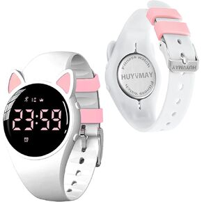 Kids Fitness Tracker Digital Watch for Boys Girls, Kids Fit Watch Without App Bluetooth, 21-Days Battery Life USB Rechargeable Watch,IP68 Waterproof Kid Watch with Pedometer Alarm Clock Timer