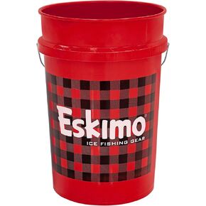 Eskimo® 43835 دلو بافلو منقوش سعة ستة جالون، تخزين، أحمر / منقوش in Kuwait