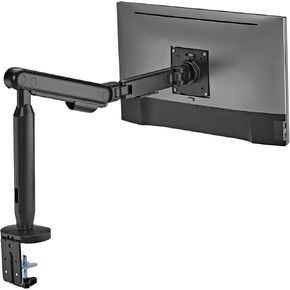 Single Monitor Arm, Up to 35 inches Monitor Mount, 11 kg (24.2 lbs) with Built-in Cable Management and Free VESA 75x75mm or 100x100mm - Black