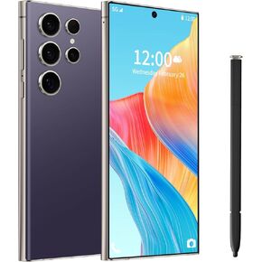 C24 Ultra Phone, 6.8" Unlocked Android Phone with S Pen, 8GB+256GB Full Netcom Unlocked Android 14 Smartphone, 6800mAh Battery, Fast Charging, Face ID Unlocked Cell Phone (Grey)