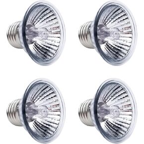 Reptile Heat Lamp Bulbs UVB Reptile Light for Aquatic Turtles, Tortoises, Lizards, Bearded Dragons, Hedgehogs, Amphibians & Reptiles (50, Watts)