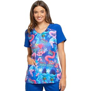 Tooniforms Women Scrubs Top V-Neck TF645