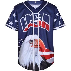babyhealthy Baseball Jersey Unisex Blank Button Down Shirts Hip Hop Hipster Sports Softball Uniforms
