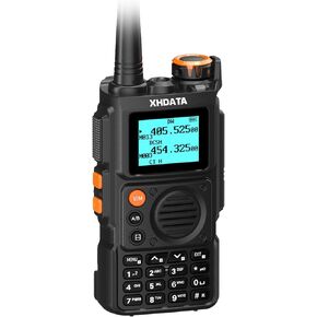 E100 Walkie Talkie Long Range, UHF/VHF/FM/Aviation/Weather Band, 6W Two Way Radio with 3000mAH Battery, 999Channels, CTCSS/DCS, NOAA Weather Alerts, for Outdoors