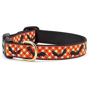 Up Country Batty Pattern Dog Collar, Large (15 To 21 inches) 1 Inch Wide Width